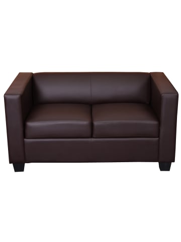 MCW 2er Sofa Lille, Kunstleder, Kunstleder, coffee