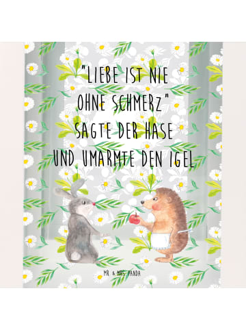 Mr. & Mrs. Panda Laterne Deko Hase Igel mit Spruch in Transparent