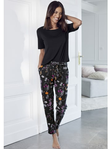 LASCANA Pyjama in schwarz