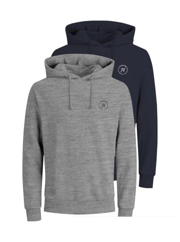 Jack & Jones Kapuzenpullover 'JAXON' 2er Pack in mehrfarbig