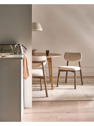Beliani 2er-Set Esszimmerstuhl MILLS in Braun/Beige