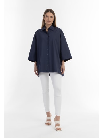 VINAJA Women Oversized Hemd in Marine