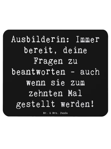 Mr. & Mrs. Panda Mousepad Spruch Ausbilderin Geduld mit Spruch in Schwarz