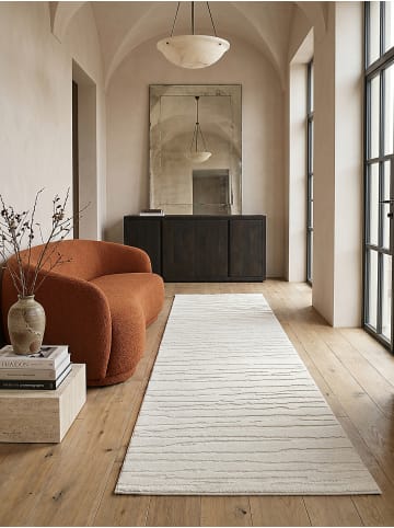 KADIMA DESIGN Kurzflorteppich Abstrakt pflegeleicht Wohnzimmer Schlafzimmer Flur in Creme