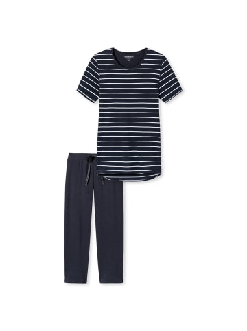 Schiesser Pyjama in Dunkelblau