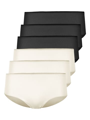 Nina von C. 6er Pack Hipster in schwarz-champagner