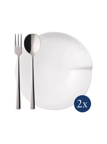 Villeroy & Boch 6er Set Pasta-Set Pasta Passion weiß in weiß