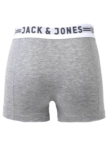 Jack & Jones Boxershort 6er Pack in Schwarz/Grau/Weiß