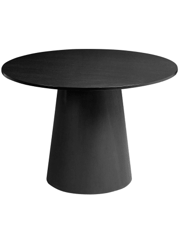 Beliani Esszimmertisch OYEN in Schwarz - (W) 120 x (H) 77 x (L) 120 cm