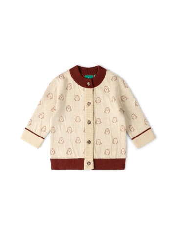 Little Green Radicals Strickjacke aus Bio-Baumwolle in Creme