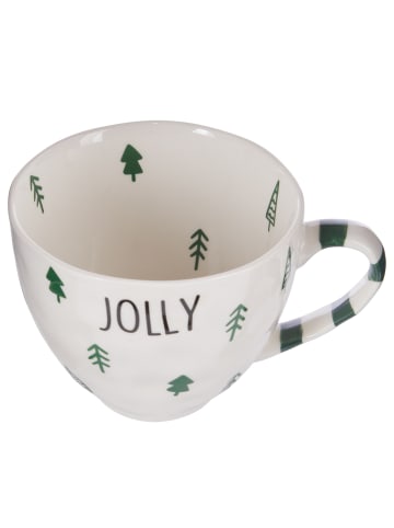 Butlers Butlers Tasse JOYFUL DAYS Jolly in Weiß / Grün