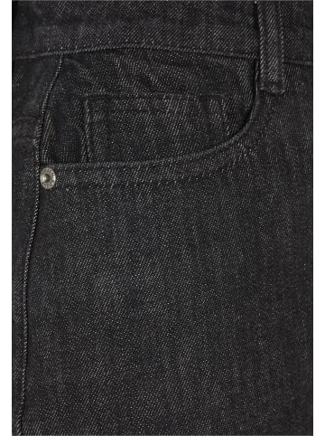 Urban Classics Urban Classics Damen Ladies Midi Denim Skirt in black washed