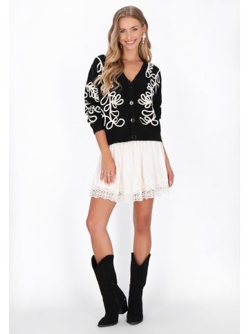 IZIA Cardigan in black white