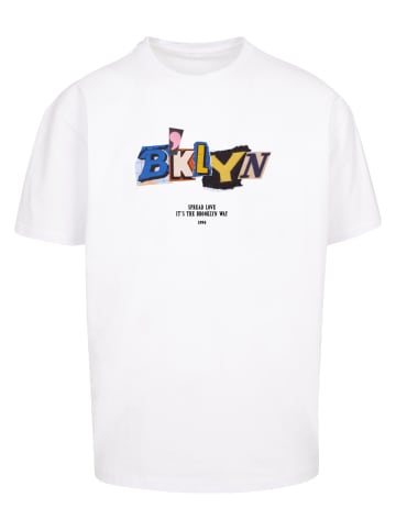Mister Tee Mister Tee Herren BRKLYN Oversize Tee in white