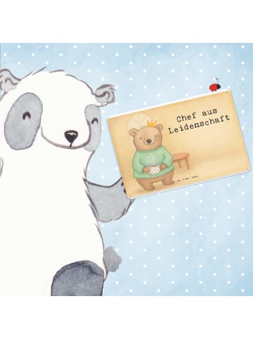 Mr. & Mrs. Panda Lustiges Blechschild Chef Leidenschaft Design m... in Weiß
