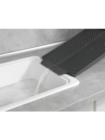 Wenko Geschirr-Abtropfmatte LINEA in Anthrazitfarben, (B) 30 x (H) 3 x (L) 40 cm