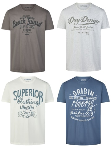 riverso  T-Shirt RIVLeon 4er Pack in Mehrfarbig