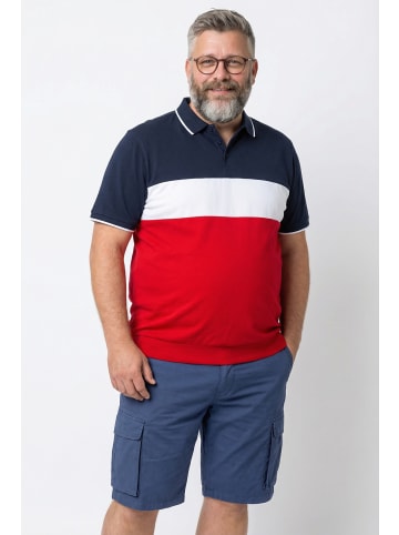 Men Plus Poloshirt in salsa