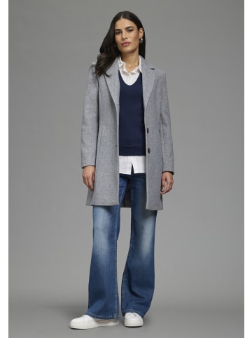 Laura Scott 2-in-1-Pullover in marine-weiß
