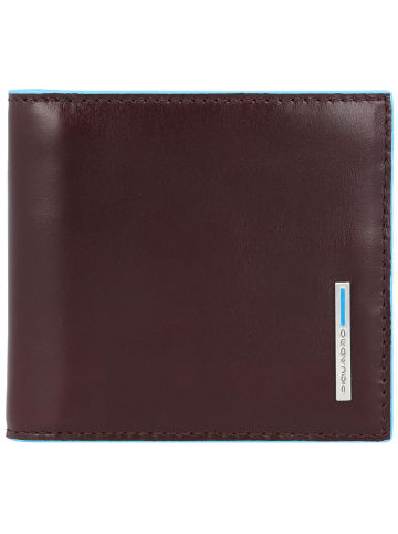 Piquadro Blue Square Geldbörse Leder 10 cm in mahogany