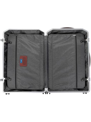 Piquadro Koffer & Trolley PQ Alu Big Size Spinner in Grigio-Cuoio