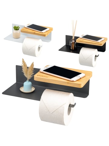 eluno Toilettenpapierhalter VARAZ ca. 31,5 x 9,5 x 13 cm (B/H/T)