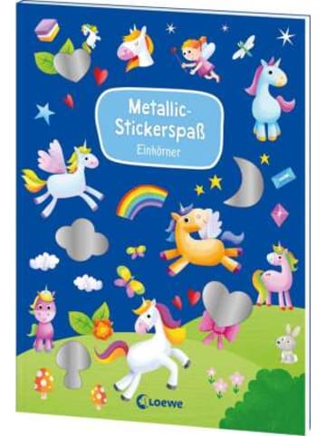 Loewe Verlag Buch - Metallic-Stickerspaß - Einhörner