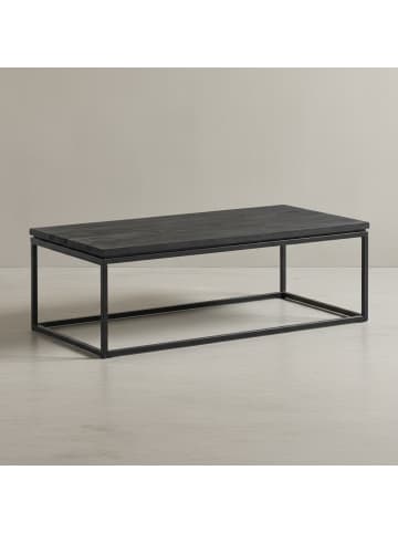 KADIMA DESIGN Couchtisch 120x60x40 cm Mango Massivholz / Metall Sofatisch