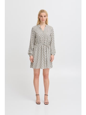 ICHI Kleid IHVERA Loose fit in Black Dot aop