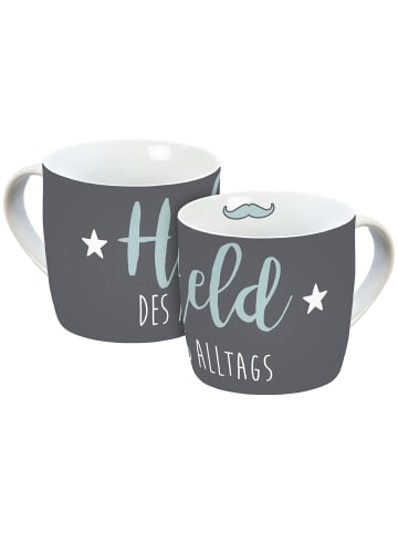 Geda Labels Tasse Held des Alltags in Grau - 300 ml