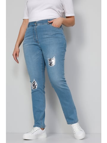 MIAMODA Jeans in bleached denim
