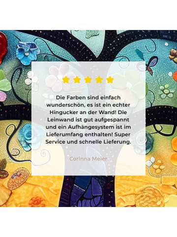 MuchoWow Leinwand bilder Blumenbaum (BxH)