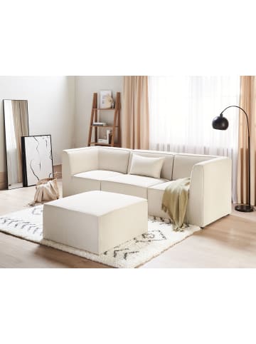 Beliani 2-tlg 3-Sitzer Sofa LEMVIG in Beige