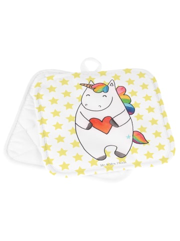 Mr. & Mrs. Panda Topfuntersetzer Einhorn Herz ohne Spruch in Weiß