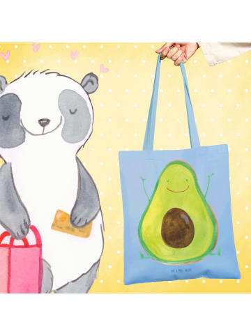 Mr. & Mrs. Panda Tragetasche Avocado Glücklich ohne Spruch in Sky Blue