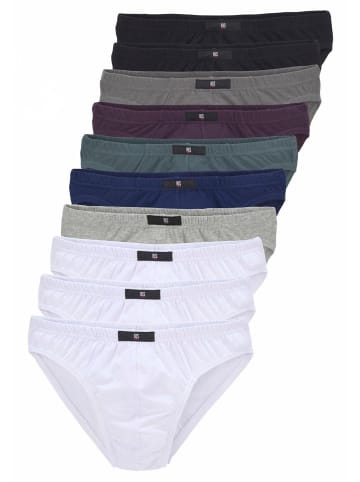 H.I.S Slip in weiß, grau-meliert, blau, aubergine, schwarz
