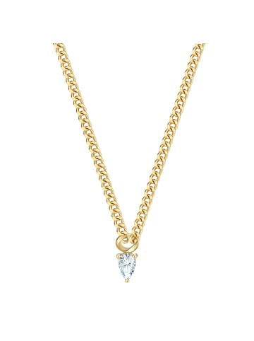 Glanzstücke München Kette aus Sterling Silber mit Zirkonia in gelbgold