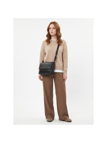 Mandarina Duck Daisy Umhängetasche Leder 28 cm nero