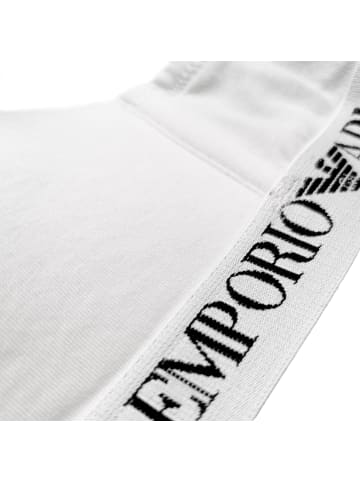Emporio Armani Padded Triangle Bra in Weiß