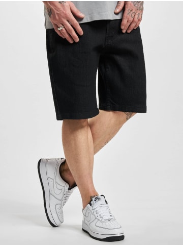 DENIM PROJECT Jeans-Shorts in black stone washed