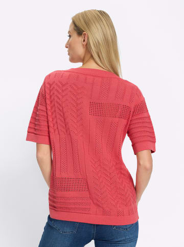 Heine Kurzarmpullover in grapefruit