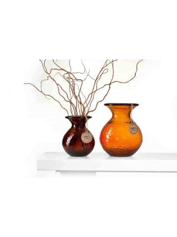 Ritzenhoff & Breker Vase Marokko Wabe 18,5 cm in braun