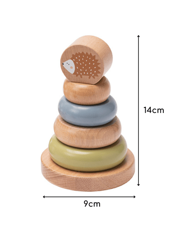 howa Motorikspielzeug Motorikschleife Stapelturm Bausteine "little woods" ab 1 Jahr