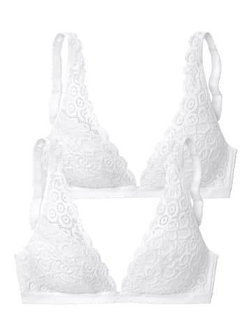 PETITE FLEUR Bralette-BH in 2xweiß