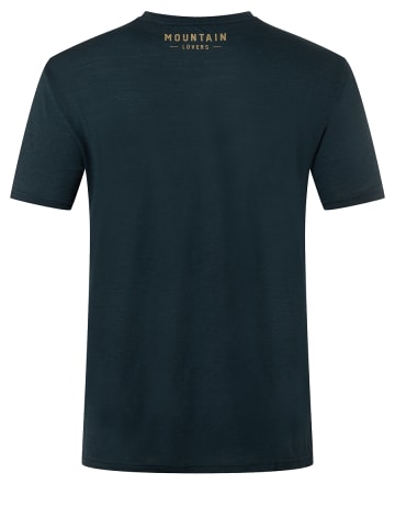 super.natural Merino T-Shirt in blau