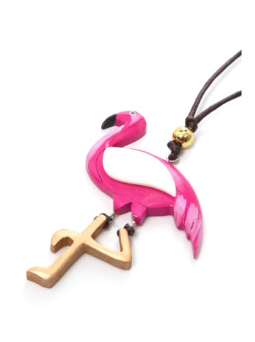 ÖkoBella Öko Holzkette " Flamingo " in pink