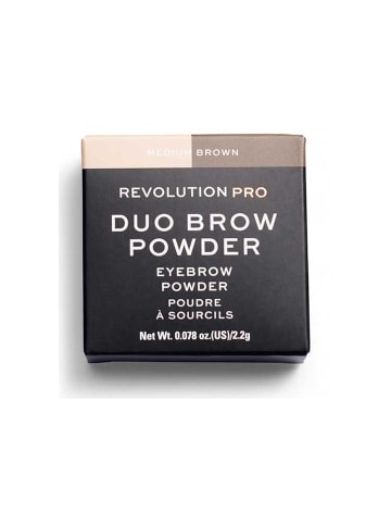 Makeup Revolution Duo Augenbrauenpuder Augenbrauenpuder - Medium Brown Bi-Color
