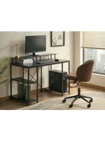 Beliani Schreibtisch CADDO in Schwarz - (W) 120 x (H) 86 x (L) 60 cm