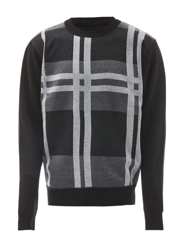 Fumo Herren Pullover in Schwarz Grau