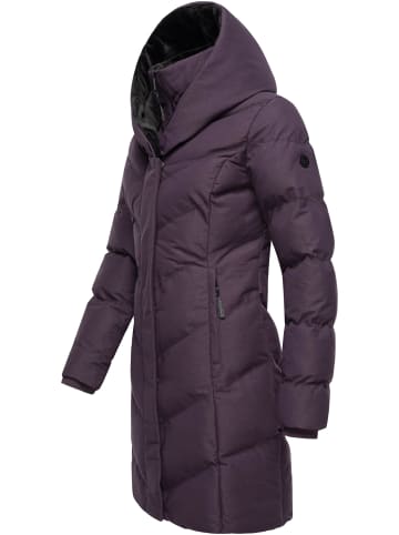 ragwear Steppmantel Natalka Cosy in Plum